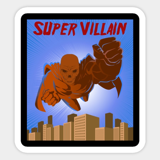 SUPERVILLAIN Sticker by theanomalius_merch